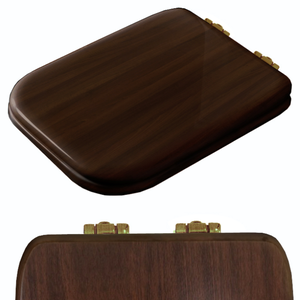 Изображение товара Крышка-сиденье Kerasan Waldorf 418640 с микролифтом орех бронза