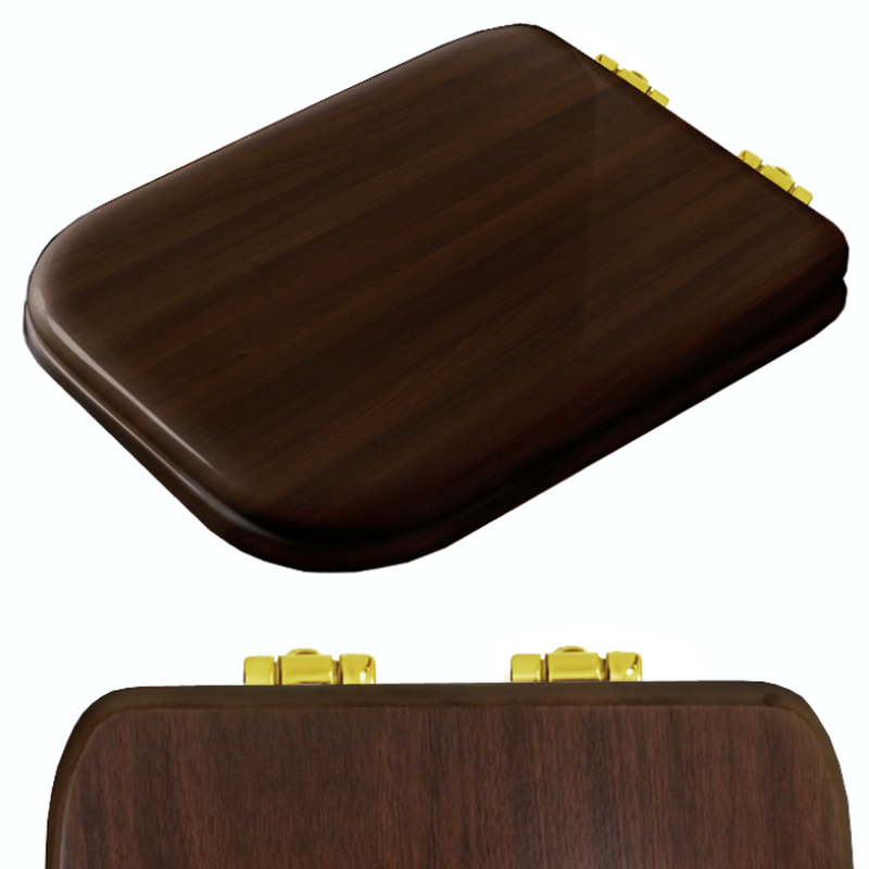 Изображение товара Крышка-сиденье Kerasan Waldorf 418740 для унитаза цвет орех