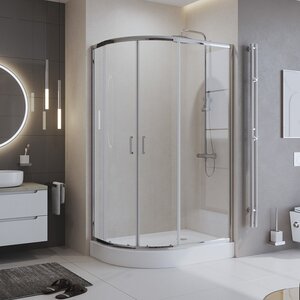 Изображение товара Душевой уголок BelBagno UNO-195-RH 120x90 см с раздвижной дверью и прозрачным стеклом