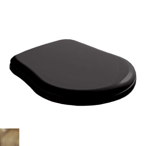 Изображение товара Крышка-сиденье Kerasan Retro 109340 черное глянцевое с бронзовыми петлями Изображение товара Крышка-сиденье Kerasan Retro 109340 черное глянцевое с бронзовыми петлями