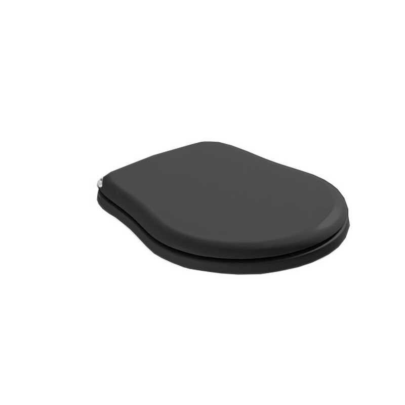 Изображение товара Крышка-сиденье Kerasan Retro 108804 Soft-Close, черный глянцевый, петли хром Изображение товара Крышка-сиденье Kerasan Retro 108804 Soft-Close, черный глянцевый, петли хром