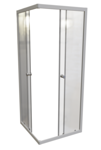 Изображение товара Душевой уголок Радомир Берген 1-09-1-0-0-3470, 90 x 90 см, стекло прозрачное, профиль белый