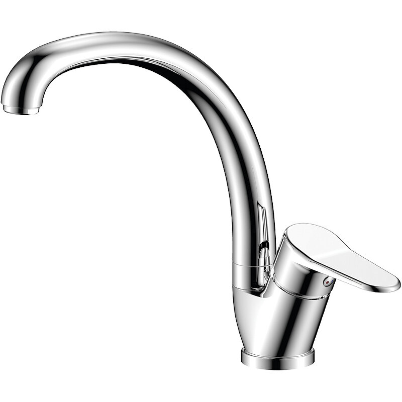 Изображение товара Смеситель для кухонной мойки Olive's Nevada 03431NV хром 217 мм повер. однорычажный высокого качест