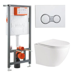 Изображение товара Инсталляция Vitra Rapid с безободковым унитазом BelBagno, микролифт, комплект