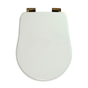 Изображение товара Крышка-сиденье Migliore Bella 24684 с микролифтом, цвет белый, фурнитура бронза