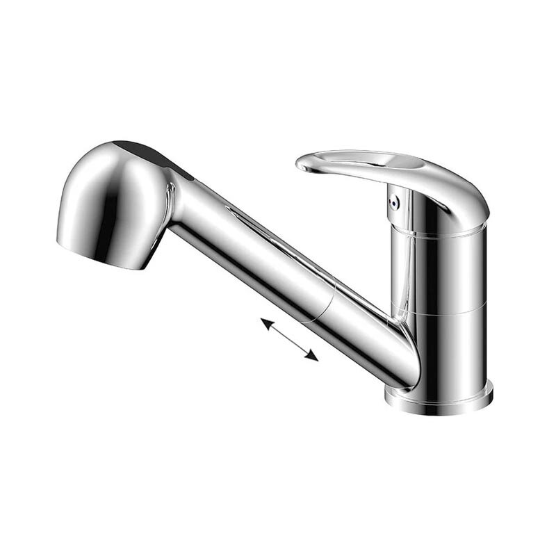 Изображение товара Смеситель для кухонной мойки Olive's Vega 12421VE, с выдвижным изливом, цвет хром