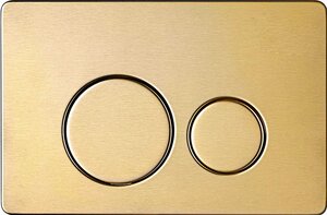 Изображение товара Клавиша смыва AQUAme AQM4111BG механическая золото шлифованное для унитаза Изображение товара Клавиша смыва AQUAme AQM4111BG механическая золото шлифованное для унитаза