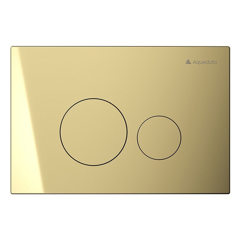 Изображение товара Клавиша Aqueduto Circulo Novo CIR0250 механическая для унитаза золото шлифованное