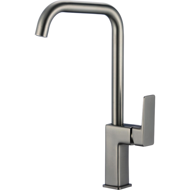 Изображение товара Смеситель Olive's Navarra 25432NRGM Gunmetal — однорычажный высокий излив