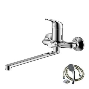 Изображение товара Смеситель для ванны и душа Olive's Leon 04221LN, с душевым гарнитуром, хром