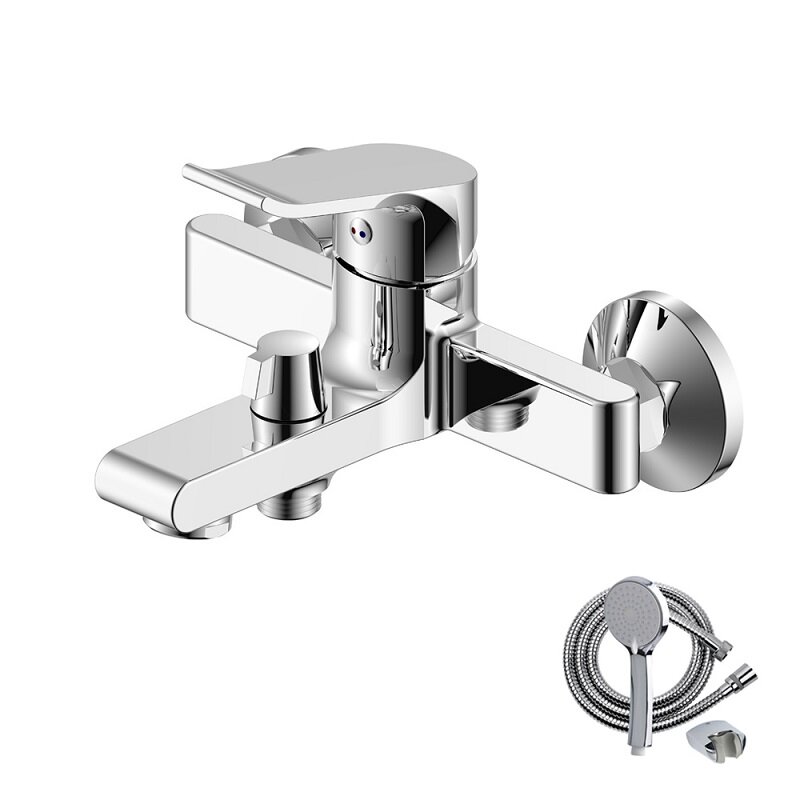 Изображение товара Смеситель для ванны и душа Olive's Plaza 16201PL, с душевым гарнитуром, хром