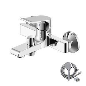 Изображение товара Смеситель для ванны и душа Olive's Plaza 16201PL, с душевым гарнитуром, хром