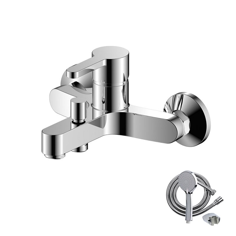 Изображение товара Смеситель для ванны и душа Olive's Torres 17201TR, с душевым гарнитуром, хром