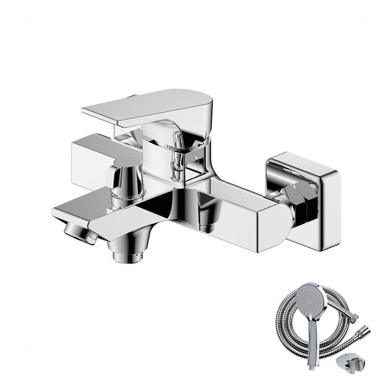 Изображение товара Смеситель для ванны и душа Olive's Porto 11201PR хром с душевым гарнитуром Германия