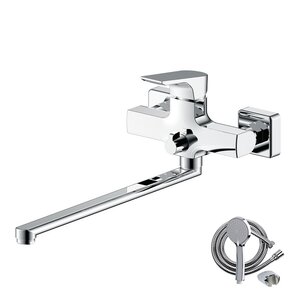 Изображение товара Смеситель для ванны и душа Olive's Porto 11221PR, с душевым гарнитуром, хром