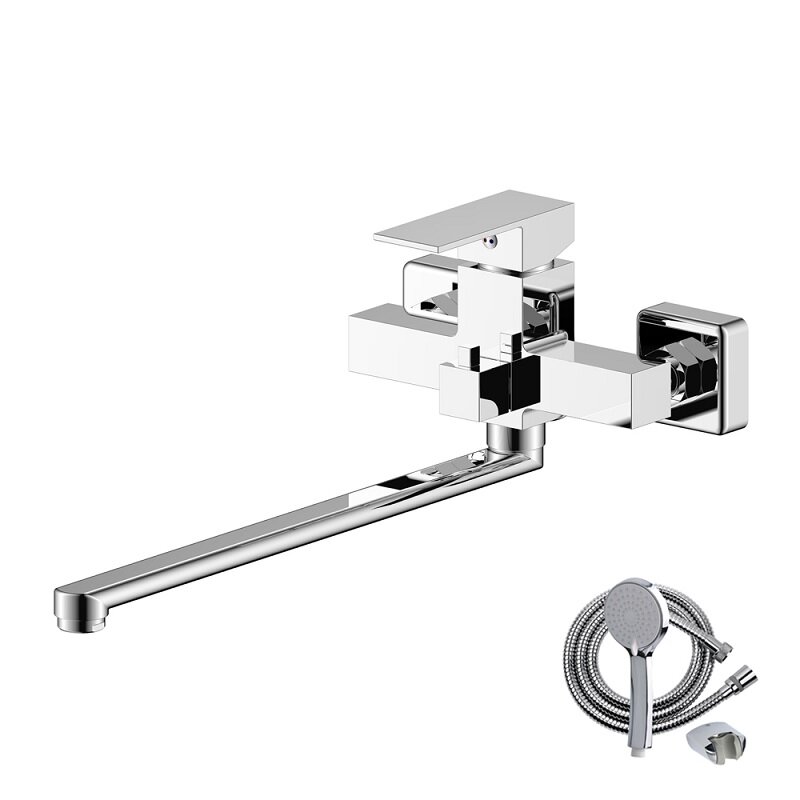 Изображение товара Смеситель для ванны и душа Olive's Granada 05221GN, с душевым гарнитуром, хром