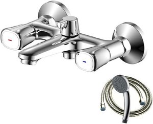 Изображение товара Смеситель для ванны и душа Olive's Vasco 27201VS, с душевым гарнитуром, хром