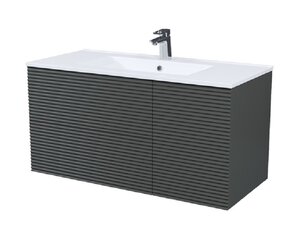 Изображение товара Тумба с раковиной Iddis Bild BIL10G0i95K, 100 см, подвесная, темно-серый