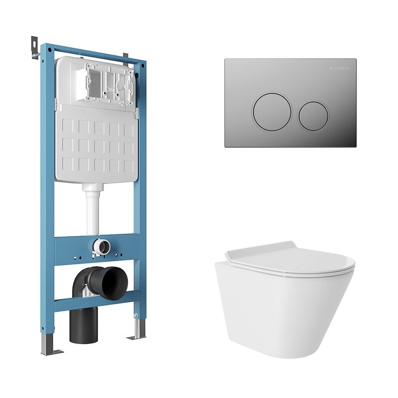 Изображение товара Aqueduto AQDS118T: подвесной унитаз Cone, безободковая чаша, Торнадо, микролифт