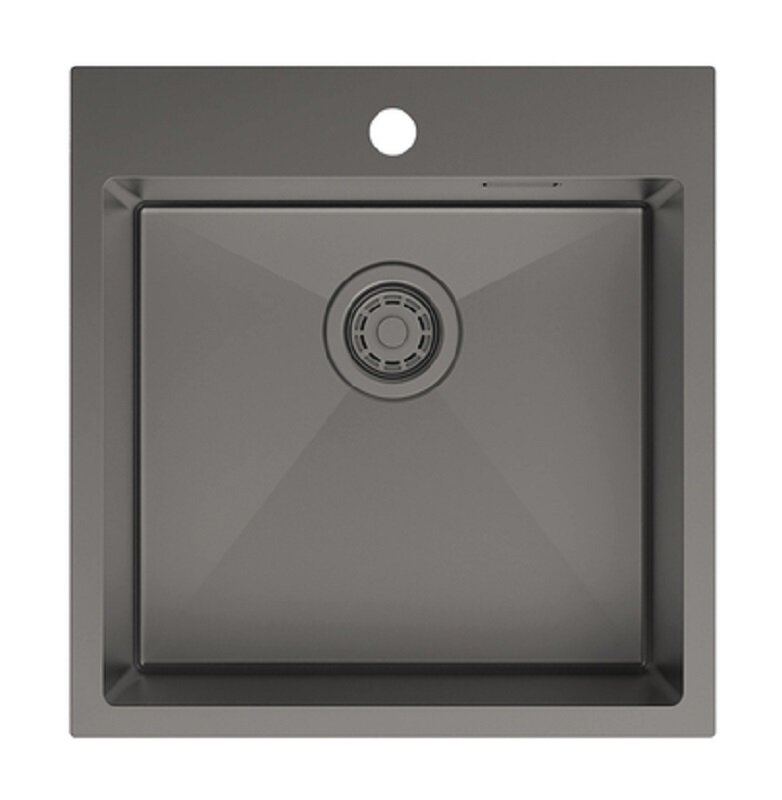 Изображение товара Кухонная мойка Iddis Haze HAZ49GMi77 из нержавеющей стали с матовым графитовым покрытием