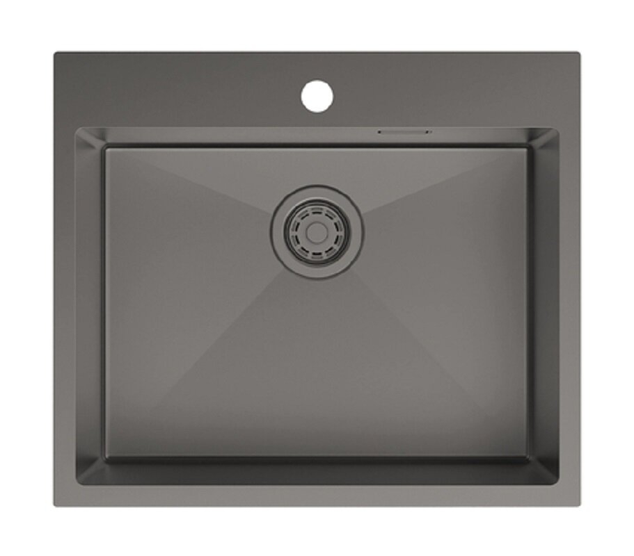 Изображение товара Кухонная мойка Iddis Haze HAZ59GMi77 59 см нержавеющая сталь графит матовая