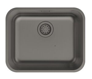 Изображение товара Мойка кухонная Iddis Mate MAT53GMi77, 53.3 см, нержавеющая сталь, графит матовый
