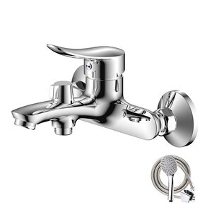 Изображение товара Смеситель для ванны и душа Olive's Arriba 09201AR, с душевым гарнитуром, хром