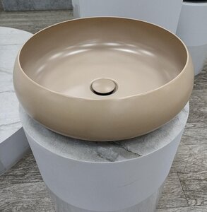 Изображение товара Раковина стальная Bette BetteCraft A241-425, 45 см, накладная, цвет Greige матовый