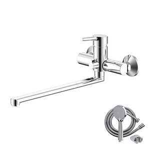 Изображение товара Смеситель для ванны и душа Olive's Alba 15221AL, с душевым гарнитуром, хром