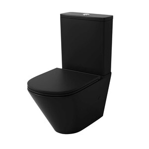 Изображение товара Унитаз напольный Grossman Tornado, GR-4450BMSQ, безободковый, крышка-сиденье микролифт, черный матовый