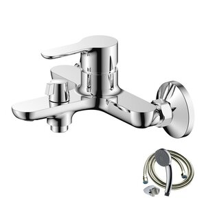 Изображение товара Смеситель для ванны и душа Olive's Toledo 18201TD с душевым гарнитуром хром Германия