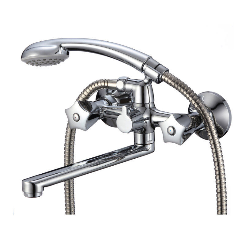 Изображение товара Смеситель для ванны и душа Olive's Catalona 23251CT, с душевым гарнитуром, хром