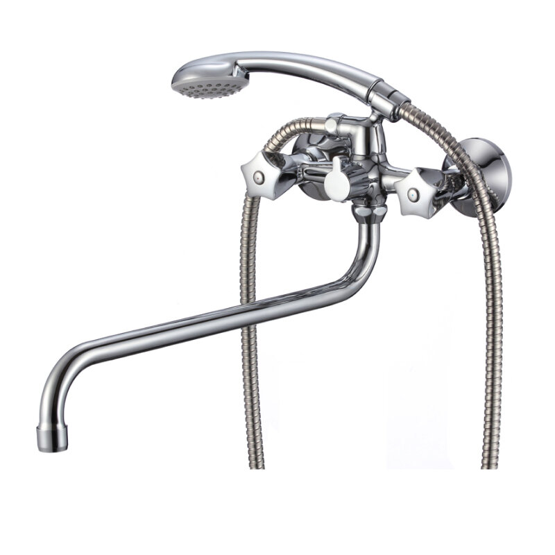 Изображение товара Смеситель для ванны и душа Olive's Catalona 23241CT, с душевым гарнитуром, хром Изображение товара Смеситель для ванны и душа Olive's Catalona 23241CT, с душевым гарнитуром, хром