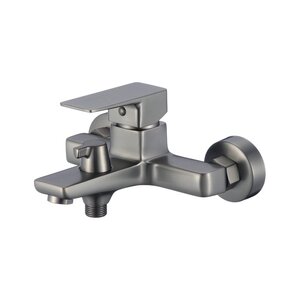 Изображение товара Смеситель для ванны и душа Olive's Navarra 25201NRGM, с душевым гарнитуром, оружейная сталь матовая