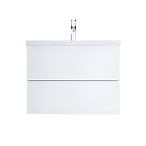 Изображение товара Тумба под раковину Am.Pm Gem M90FHX07522WG, 75 см, подвесная, 2 ящика push-to-open, цвет белый