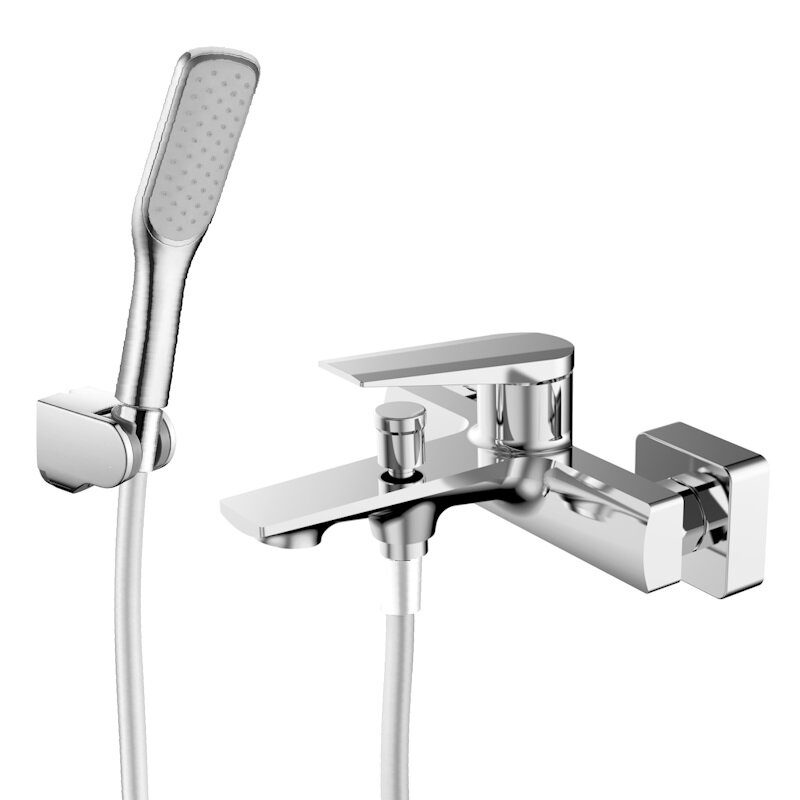 Изображение товара Смеситель для ванной и душа Olive's Viar 28201VR с душевым гарнитуром хром Германия