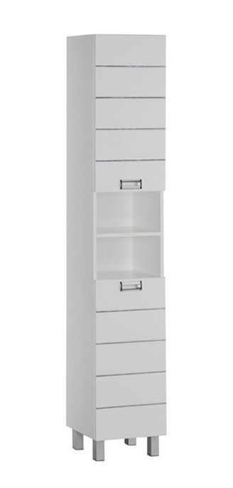 Изображение товара Пенал Aquanet Доминика 35 - напольный с 2 дверьми белый мебель для ванной