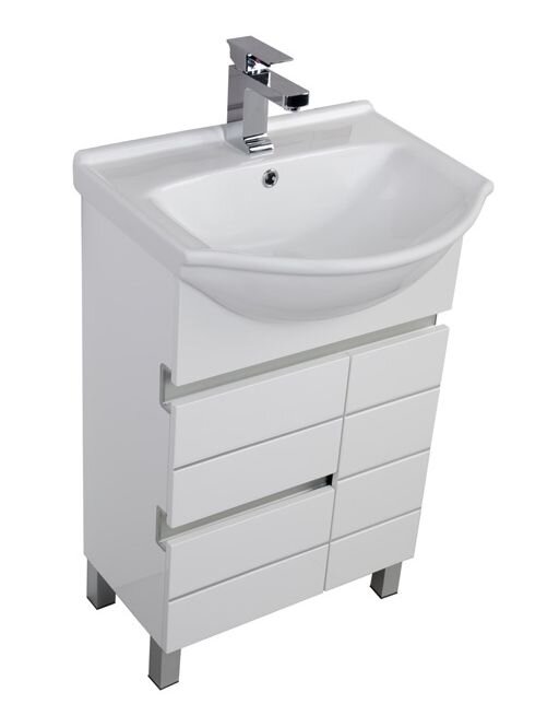 Изображение товара Тумба под раковину Aquanet Доминика 60 белая напольная 61x46x87 см