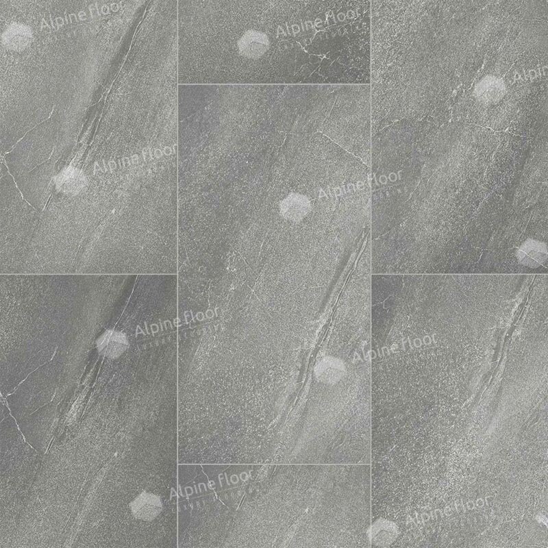 Изображение товара Виниловый пол LVT Alpine Floor Light Stone ECO-15-18, плитка 30 х 60 см, декор Авенгтон, клеевая, темно-серая, 2.5 мм