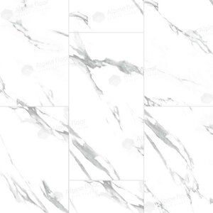 Изображение товара Виниловый пол LVT Alpine Floor Light Stone ECO-15-19, плитка 30 х 60 см, декор Делмар, клеевая, белая, 2.5 мм