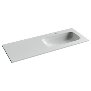 Изображение товара Раковина Ceramicanova Grace CN7021 встраиваемая, 121 х 45.7 см, правая, белый, сантехфарфор