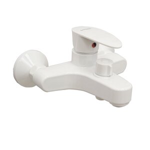 Изображение товара Смеситель для ванны и душа РМС PL7-009E, с душевым гарнитуром, цвет белый