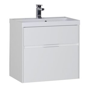 Изображение товара Тумба под раковину Aquanet Латина 60 (2 ящика) 00179934, цвет фасада белый