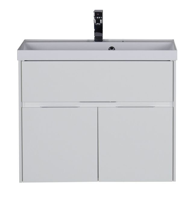 Изображение товара Тумба под раковину Aquanet Латина 80 с 3 ящиками, подвесная, белая