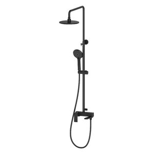 Изображение товара Душевая система Osgard Ronda 23050 с тропической лейкой черный матовый