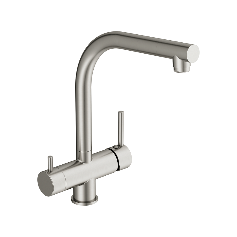 Изображение товара Смеситель для кухонной мойки Cersanit Crea 68224 с подключением к фильтру ПVD покрытие