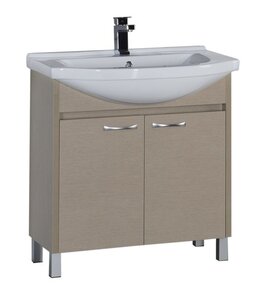 Изображение товара Тумба под раковину Aquanet Донна 80 светлый дуб напольная 2 дверцы