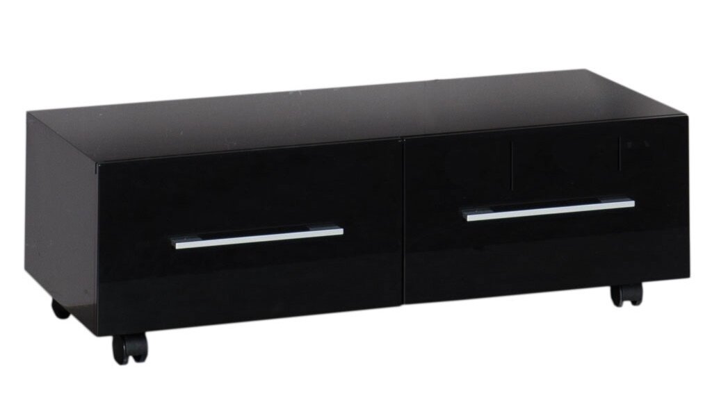 Изображение товара Тумба Aquanet Нота 100 подкатная напольная черный белый дуб Венге