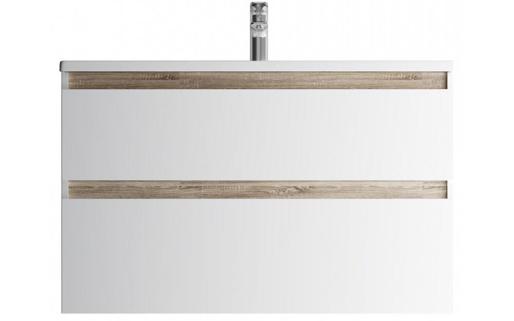 Изображение товара Тумба с раковиной Am.Pm X-Joy M85A-FHX1002-WC1002WG, 100 см, подвесная, белая