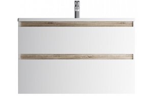 Изображение товара Тумба с раковиной Am.Pm X-Joy M85A-FHX1002-WC1002WG, 100 см, подвесная, белая